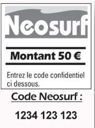 ticket neosurf belgique